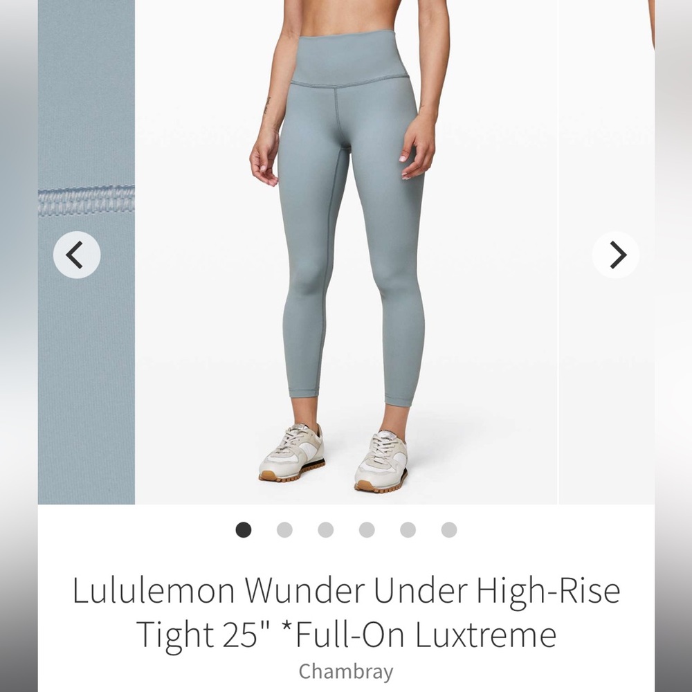 Lululemon Wunder Under HR 25” Leggings *Chambray